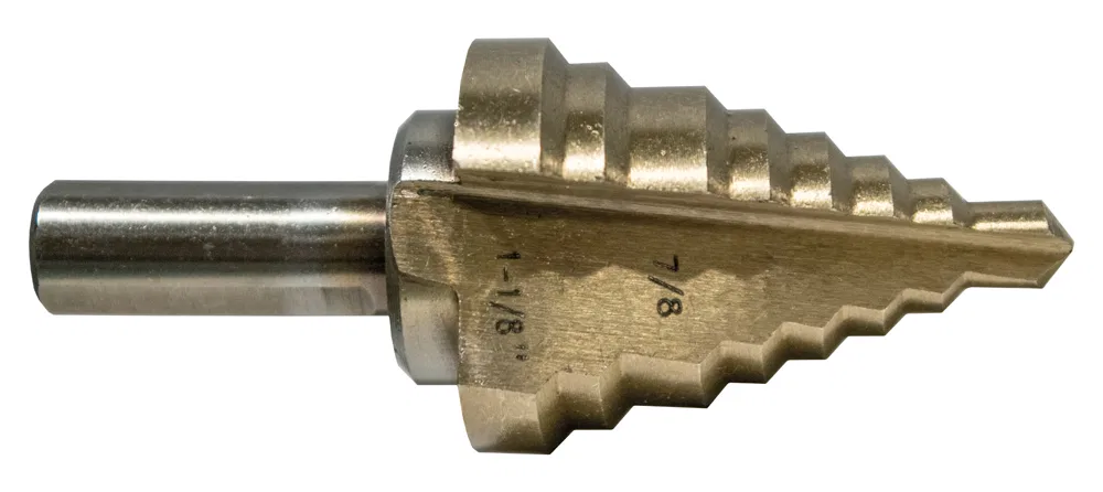 27205 – CENTURY DRIL Drill Bit, Step Bit For Use With Metal and Plastic For 1/2 Inch to 3/4 Inch Knockouts 2 Steps Fr...